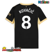 Camisa de Futebol Manchester City Mateo Kovacic #8 Equipamento Secundário Mulheres 2026-27 Manga Curta